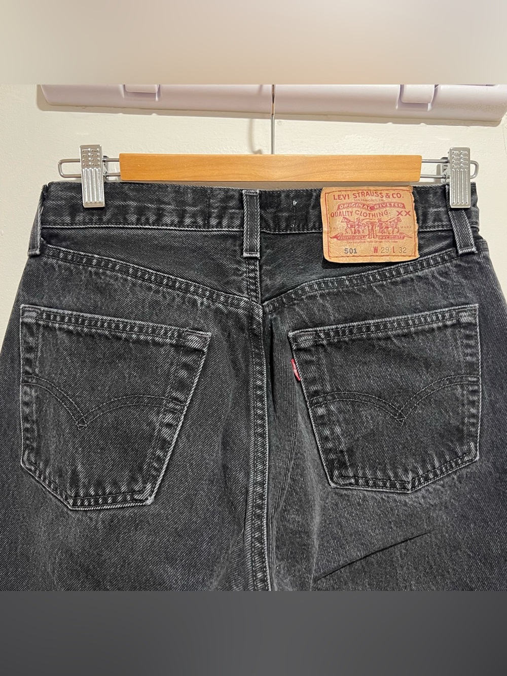 Levi's Vintage Women’s Black 501 Straight Leg Jeans
